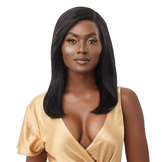 Glamourtress, wigs, weaves, braids, half wigs, full cap, hair, lace front, hair extension, nicki minaj style, Brazilian hair, wig tape, remy hair, Lace Front Wigs, Outre Mytresses Gold Label 100% Unprocessed Human Hair Lace Front Wig - HH CHARMAINE