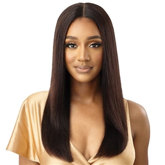 Glamourtress, wigs, weaves, braids, half wigs, full cap, hair, lace front, hair extension, nicki minaj style, Brazilian hair, wig tape, remy hair, Lace Front Wigs, Outre Mytresses Gold Label 100% Unprocessed Human Hair Lace Front Wig - HH KENNA