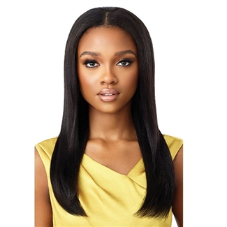 Glamourtress, wigs, weaves, braids, half wigs, full cap, hair, lace front, hair extension, nicki minaj style, Brazilian hair, wig tape, remy hair, Lace Front Wigs, Outre Mytresses Gold Label 100% Unprocessed Hair Leave Out Wig - BRAZILIAN STRAIGHT 20