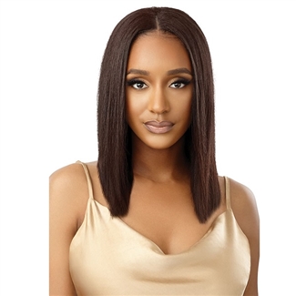 Glamourtress, wigs, weaves, braids, half wigs, full cap, hair, lace front, hair extension, nicki minaj style, Brazilian hair, wig tape, remy hair, Lace Front Wigs, Outre Mytresses Gold Label 100% Unprocessed Hair Leave Out Wig - DOMINICAN STRAIGHT 14