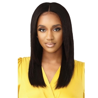 Glamourtress, wigs, weaves, braids, half wigs, full cap, hair, lace front, hair extension, nicki minaj style, Brazilian hair, wig tape, remy hair, Lace Front Wigs, Outre Mytresses Gold Label 100% Unprocessed Hair Leave Out Wig - DOMINICAN STRAIGHT 20