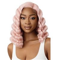 Glamourtress, wigs, weaves, braids, half wigs, full cap, hair, lace front, hair extension, nicki minaj style, Brazilian hair, crochet, hairdo, wig tape, remy hair, Lace Front Wigs, Outre Synthetic Glueless HD Lace Front Wig - KIYAH