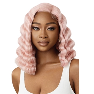 Glamourtress, wigs, weaves, braids, half wigs, full cap, hair, lace front, hair extension, nicki minaj style, Brazilian hair, crochet, hairdo, wig tape, remy hair, Lace Front Wigs, Outre Synthetic Glueless HD Lace Front Wig - KIYAH