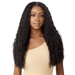 Glamourtress, wigs, weaves, braids, half wigs, full cap, hair, lace front, hair extension, nicki minaj style, Brazilian hair, crochet, hairdo, wig tape, remy hair, Outre 100% Human Hair Blend 5x5 HD Lace Closure Wig - HHB PERUVIAN WATER WAVE 24