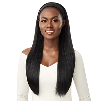 Glamourtress, wigs, weaves, braids, half wigs, full cap, hair, lace front, hair extension, nicki minaj style, Brazilian hair, crochet, hairdo, wig tape, remy hair, Lace Front Wigs, Outre 100% Premium Synthetic Headband Wig - BRIDGETTE