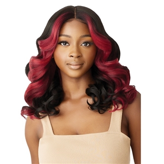 Glamourtress, wigs, weaves, braids, half wigs, full cap, hair, lace front, hair extension, nicki minaj style, Brazilian hair, crochet, hairdo, wig tape, remy hair, Lace Front Wigs, Outre Synthetic Hair HD Lace Front Wig - SHANA