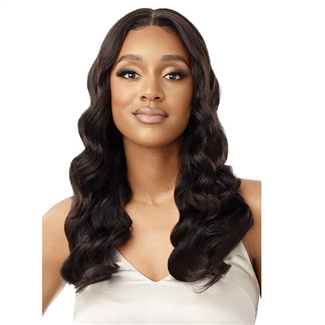 Glamourtress, wigs, weaves, braids, half wigs, full cap, hair, lace front, hair extension, nicki minaj style, Brazilian hair, remy hair, Lace Front Wigs, Outre MyTresses Black Label 100% Unprocessed 13x4 HD Lace Frontal Wig - HH VIRGIN BODY 22