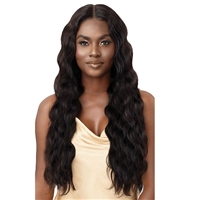 Glamourtress, wigs, weaves, braids, half wigs, full cap, hair, lace front, hair extension, nicki minaj style, Brazilian hair, wig tape, remy hair, Lace Front Wigs, Outre Mytresses Gold Label 100% Unprocessed Human Hair HD Lace Front Wig - HH BODY WAVE 28