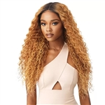 Glamourtress, wigs, weaves, braids, half wigs, full cap, hair, lace front, hair extension, nicki minaj style, Brazilian hair, crochet, hairdo, wig tape, remy hair, Lace Front Wigs, Outre Synthetic Melted Hairline HD Swiss Lace Front Wig - ANTONELLA