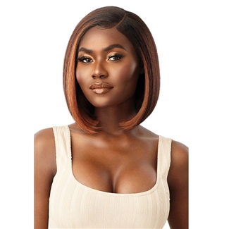 Glamourtress, wigs, weaves, braids, half wigs, full cap, hair, lace front, hair extension, nicki minaj style, Brazilian hair, crochet, hairdo, wig tape, remy hair, Lace Front Wigs, Outre Synthetic Melted Hairline HD Lace Front Wig - KIANI