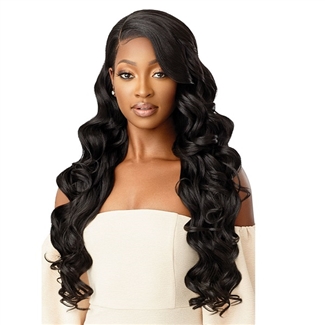 Glamourtress, wigs, weaves, braids, half wigs, full cap, hair, lace front, hair extension, nicki minaj style, Brazilian hair, crochet, hairdo, wig tape, remy hair, Lace Front Wigs, Outre Synthetic Melted Hairline Lace Front Wig - CHANDELL