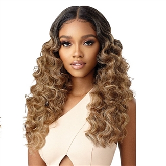 Glamourtress, wigs, weaves, braids, half wigs, full cap, hair, lace front, hair extension, nicki minaj style, Brazilian hair, crochet, hairdo, wig tape, remy hair, Lace Front Wigs, Outre Synthetic Melted Hairline Lace Front Wig - CHANDELL