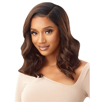 Glamourtress, wigs, weaves, braids, half wigs, full cap, hair, lace front, hair extension, nicki minaj style, Brazilian hair, crochet, hairdo, wig tape, remy hair, Lace Front Wigs, Outre Synthetic Melted Hairline HD Lace Front Wig - HERMINIA