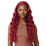 Glamourtress, wigs, weaves, braids, half wigs, full cap, hair, lace front, hair extension, nicki minaj style, Brazilian hair, crochet, hairdo, wig tape, remy hair, Lace Front Wigs, Outre Synthetic Melted Hairline HD Lace Front Wig - JOSS