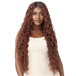 Glamourtress, wigs, weaves, braids, half wigs, full cap, hair, lace front, hair extension, nicki minaj style, Brazilian hair, crochet, hairdo, wig tape, remy hair, Lace Front Wigs, Outre Synthetic Hair Melted Hairline HD Lace Front Wig - KALLARA