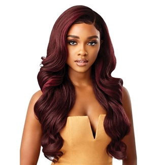 Glamourtress, wigs, weaves, braids, half wigs, full cap, hair, lace front, hair extension, nicki minaj style, Brazilian hair, crochet, hairdo, wig tape, remy hair, Lace Front Wigs, Outre Synthetic Melted Hairline Lace Front Wig - KAMALIA