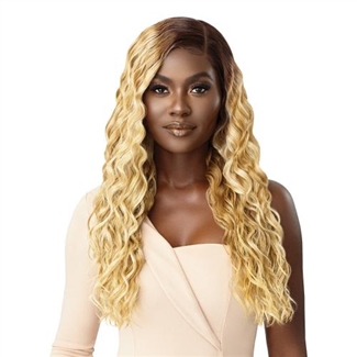 Glamourtress, wigs, weaves, braids, half wigs, full cap, hair, lace front, hair extension, nicki minaj style, Brazilian hair, crochet, hairdo, wig tape, remy hair, Lace Front Wigs, Outre Synthetic Melted Hairline HD Swiss Lace Front Wig - LIANNE