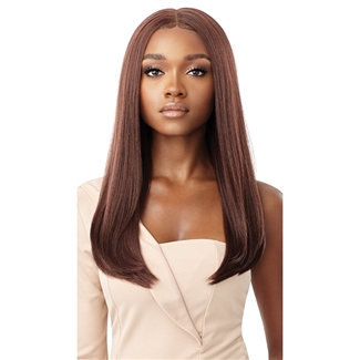 Glamourtress, wigs, weaves, braids, half wigs, full cap, hair, lace front, hair extension, nicki minaj style, Brazilian hair, crochet, hairdo, wig tape, remy hair, Lace Front Wigs, Outre Melted Hairline Synthetic HD Lace Front Wig - LUCIENNE