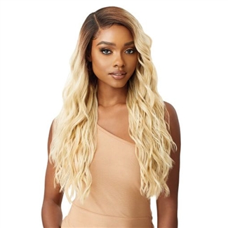 Glamourtress, wigs, weaves, braids, half wigs, full cap, hair, lace front, hair extension, nicki minaj style, Brazilian hair, crochet, hairdo, wig tape, remy hair, Lace Front Wigs, Outre Synthetic Melted Hairline HD Swiss Lace Front Wig - RIA