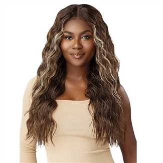 Glamourtress, wigs, weaves, braids, half wigs, full cap, hair, lace front, hair extension, nicki minaj style, Brazilian hair, crochet, hairdo, wig tape, remy hair, Lace Front Wigs, Outre Synthetic Melted Hairline HD Swiss Lace Front Wig - SHAKIRA