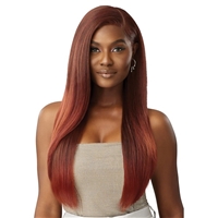Glamourtress, wigs, weaves, braids, half wigs, full cap, hair, lace front, hair extension, nicki minaj style, Brazilian hair, crochet, hairdo, wig tape, remy hair, Lace Front Wigs, Outre Synthetic Melted Hairline Swirlista HD Lace Front Wig - SWIRL 101