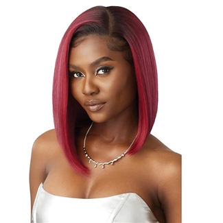 Glamourtress, wigs, weaves, braids, half wigs, full cap, hair, lace front, hair extension, nicki minaj style, Brazilian hair, crochet, hairdo, wig tape, remy hair, Lace Front Wigs, Outre Synthetic Melted Hairline Swirlista HD Lace Front Wig - SWIRL 105