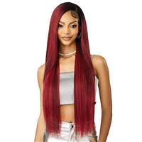 Glamourtress, wigs, weaves, braids, half wigs, full cap, hair, lace front, hair extension, nicki minaj style, Brazilian hair, crochet, hairdo, wig tape, remy hair, Lace Front Wigs, Outre Synthetic Melted Hairline Swirlista HD Lace Front Wig - SWIRL 109