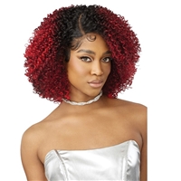 Glamourtress, wigs, weaves, braids, half wigs, full cap, hair, lace front, hair extension, nicki minaj style, Brazilian hair, crochet, hairdo, wig tape, remy hair, Lace Front Wigs, Outre Synthetic Melted Hairline Swirlista HD Lace Front Wig - SWIRL 110