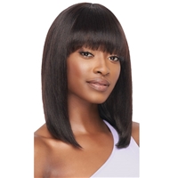 Glamourtress, wigs, weaves, braids, half wigs, full cap, hair, lace front, hair extension, nicki minaj style, Brazilian hair, crochet, hairdo, wig tape, remy hair, Outre Mytresses Purple Label 100% Unprocessed Human Hair Wig - STRAIGHT BOB 14