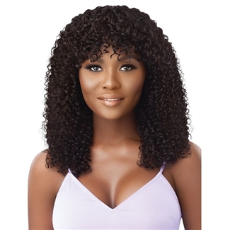Glamourtress, wigs, weaves, braids, half wigs, full cap, hair, lace front, hair extension, nicki minaj style, Brazilian hair, crochet, hairdo, wig tape, remy hair, Outre Mytresses Purple Label 100% Unprocessed Human Hair Wig - SHAINA