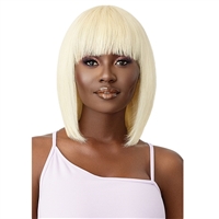 Glamourtress, wigs, weaves, braids, half wigs, full cap, hair, lace front, hair extension, nicki minaj style, Brazilian hair, crochet, hairdo, wig tape, remy hair, Outre Mytresses Purple Label Colormore 100% Human Hair Full Wig - BLONDE BOB 12