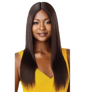 Glamourtress, wigs, weaves, braids, half wigs, full cap, hair, lace front, hair extension, nicki minaj style, Brazilian hair, remy hair, Lace Front Wigs, Outre 100% Unprocessed Human Hair Lace Part Daily Wig - STRAIGHT V CUT 22