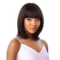 Glamourtress, wigs, weaves, braids, half wigs, full cap, hair, lace front, hair extension, nicki minaj style, Brazilian hair, crochet, hairdo, wig tape, remy hair, Lace Front Wigs, Outre Mytresses Purple Label 100% Unprocessed Human Hair Wig - NADINE