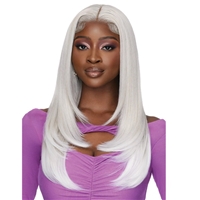 Glamourtress, wigs, weaves, braids, half wigs, full cap, hair, lace front, hair extension, nicki minaj style, Brazilian hair, crochet, hairdo, wig tape, remy hair, Lace Front Wigs, Outre Synthetic Perfect Hairline Swoop Glueless Lace Wig - SWOOP 1