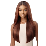 Glamourtress, wigs, weaves, braids, half wigs, full cap, hair, lace front, hair extension, nicki minaj style, Brazilian hair, crochet, hairdo, wig tape, remy hair, Lace Front Wigs, Outre Perfect Hairline Synthetic 13X6 HD Lace Front Wig - BEXLEY