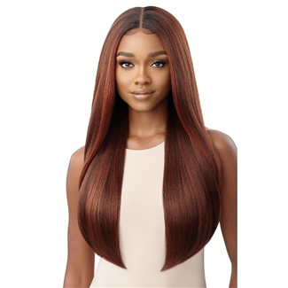 Glamourtress, wigs, weaves, braids, half wigs, full cap, hair, lace front, hair extension, nicki minaj style, Brazilian hair, crochet, hairdo, wig tape, remy hair, Lace Front Wigs, Outre Perfect Hairline Synthetic 13X6 HD Lace Front Wig - BEXLEY