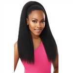 Glamourtress, wigs, weaves, braids, half wigs, full cap, hair, lace front, hair extension, nicki minaj style, Brazilian hair, crochet, hairdo, wig tape, remy hair, Lace Front Wigs, Remy Hair, Outre Synthetic Natural Pretty Quick Ponytail - ANNIE 24