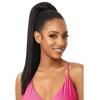 Glamourtress, wigs, weaves, braids, half wigs, full cap, hair, lace front, hair extension, nicki minaj style, Brazilian hair, crochet, hairdo, wig tape, remy hair, Lace Front Wigs, Outre Premium Synthetic Pretty Quick Ponytail - MIMI 20