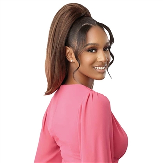 Glamourtress, wigs, weaves, braids, half wigs, full cap, hair, lace front, hair extension, nicki minaj style, Brazilian hair, crochet, hairdo, wig tape, remy hair, Lace Front Wigs, Outre Premium Synthetic Pretty Quick Ponytail - MIRI