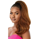 Glamourtress, wigs, weaves, braids, half wigs, full cap, hair, lace front, hair extension, nicki minaj style, Brazilian hair, crochet, hairdo, wig tape, remy hair, Lace Front Wigs, Outre Premium Synthetic Pretty Quick Ponytail - NEESHA BODY WAVE 18