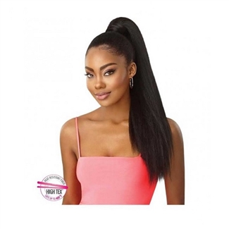 Glamourtress, wigs, weaves, braids, half wigs, full cap, hair, lace front, hair extension, nicki minaj style, Brazilian hair, crochet, hairdo, wig tape, remy hair, Lace Front Wigs, Remy Hair, Outre Pretty Quick Wrap Pony Kinky Straight 24"