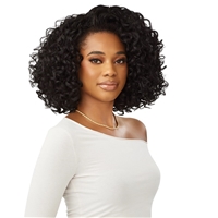 Glamourtress, wigs, weaves, braids, half wigs, full cap, hair, lace front, hair extension, nicki minaj style, Brazilian hair, crochet, hairdo, wig tape, remy hair, Lace Front Wigs, Remy Hair, Outre Quick Weave Synthetic Hair Half Wig - ROBBIE