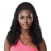 Glamourtress, wigs, weaves, braids, half wigs, full cap, hair, lace front, hair extension, nicki minaj style, Brazilian hair, crochet, hairdo, wig tape, remy hair, Lace Front Wigs, Remy Hair, Outre Pretty Quick Wet & Wavy Drawstring Ponytail - DEEP TWIST