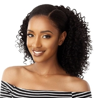 Glamourtress, wigs, weaves, braids, half wigs, full cap, hair, lace front, hair extension, nicki minaj style, Brazilian hair, crochet, hairdo, wig tape, remy hair, Lace Front Wigs, Outre Synthetic Big Beautiful Hair Drawstring Ponytail - 3B BOUNCY CURLS 1