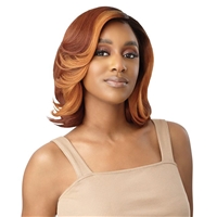 Glamourtress, wigs, weaves, braids, half wigs, full cap, hair, lace front, hair extension, nicki minaj style, Brazilian hair, crochet, hairdo, wig tape, remy hair, Lace Front Wigs,Outre Synthetic HD Transparent Lace Front Wig - ALISTAR