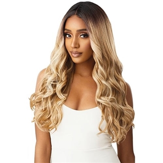 Glamourtress, wigs, weaves, braids, half wigs, full cap, hair, lace front, hair extension, nicki minaj style, Brazilian hair, crochet, hairdo, wig tape, remy hair, Lace Front Wigs, Outre Synthetic I-Part Swiss Lace Front Wig - CHERILYN