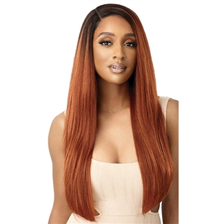 Glamourtress, wigs, weaves, braids, half wigs, full cap, hair, lace front, hair extension, nicki minaj style, Brazilian hair, crochet, hairdo, wig tape, remy hair, Lace Front Wigs,Outre Synthetic HD Transparent Lace Front Wig - ELOWIN