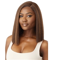 Glamourtress, wigs, weaves, braids, half wigs, full cap, hair, lace front, hair extension, nicki minaj style, Brazilian hair, crochet, hairdo, wig tape, remy hair, Lace Front Wigs, Outre Synthetic Hair Glueless HD Lace Front Wig - FLEUR