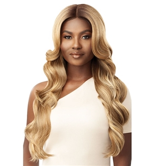 Glamourtress, wigs, weaves, braids, half wigs, full cap, hair, lace front, hair extension, nicki minaj style, Brazilian hair, crochet, hairdo, wig tape, remy hair, Lace Front Wigs, Outre Synthetic Pre-Plucked HD Lace Front Wig - GLORIANA