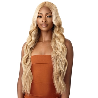 Glamourtress, wigs, weaves, braids, half wigs, full cap, hair, lace front, hair extension, nicki minaj style, Brazilian hair, crochet, hairdo, wig tape, remy hair, Lace Front Wigs, Outre Synthetic Pre-Plucked HD Lace Front Wig - KARRINGTON 30